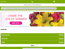 Tablet Screenshot of morrisflowersbc.com